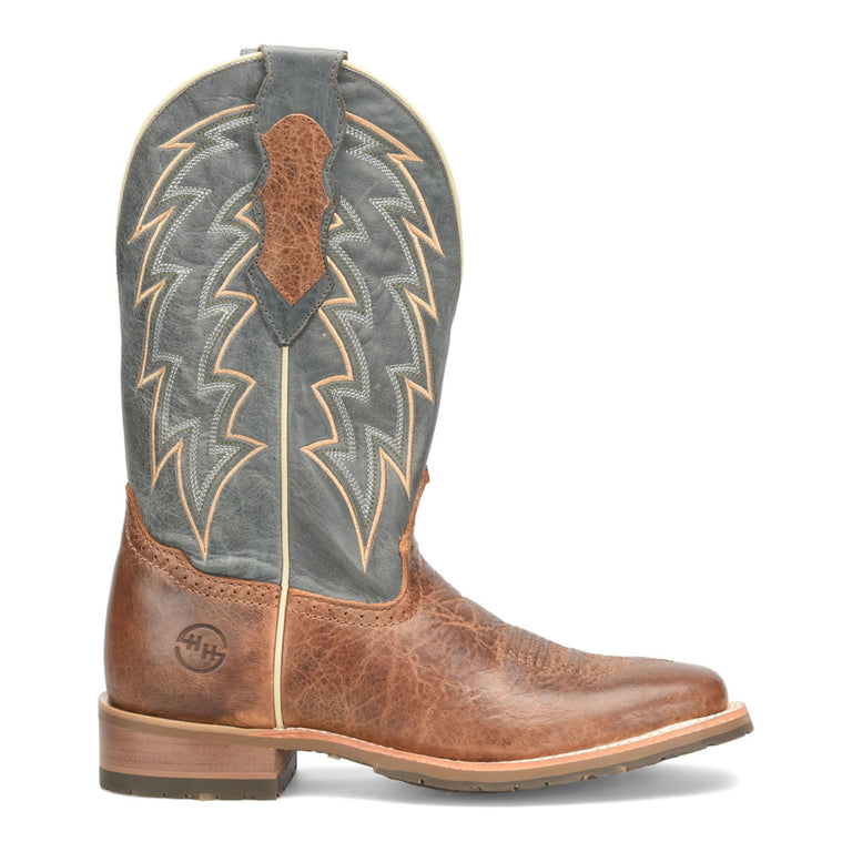 Double-H Men's 12" Leland Boots, DH7026, Blue/Brown