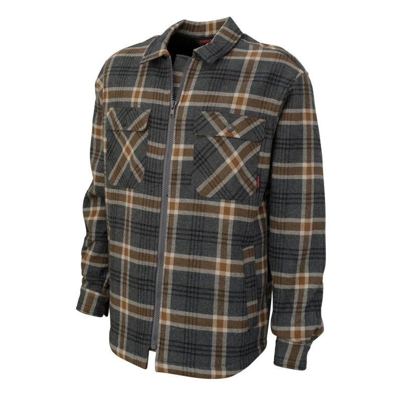 Tough Duck WS15 Men's Sherpa Bonded Flannel Jac-Shirt