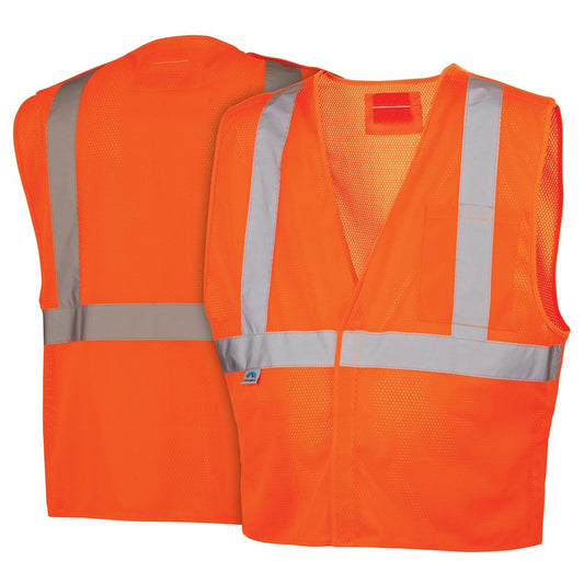 Pyramex RVHL25 Type R Class 2 Hi-Vis Breakaway Mesh Safety Vest