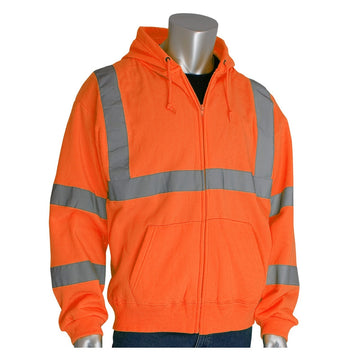 High-Vis Type R Class 3 Hooded Zip Sweatshirt - 323-HSSE