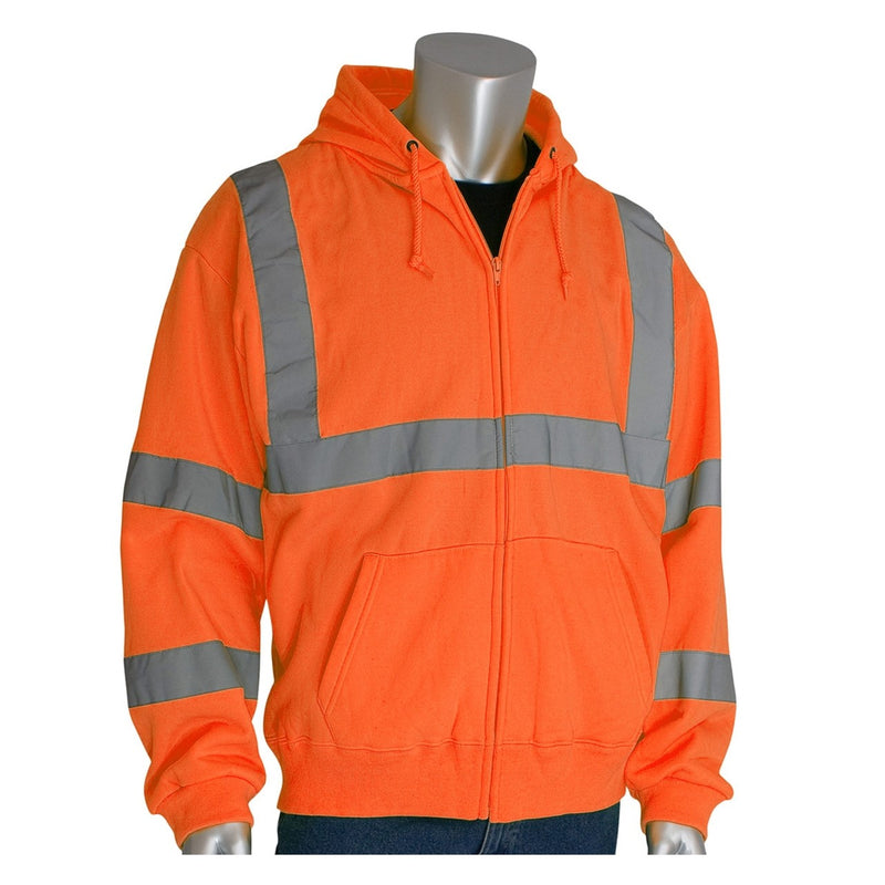 High-Vis Type R Class 3 Hooded Zip Sweatshirt - 323-HSSE