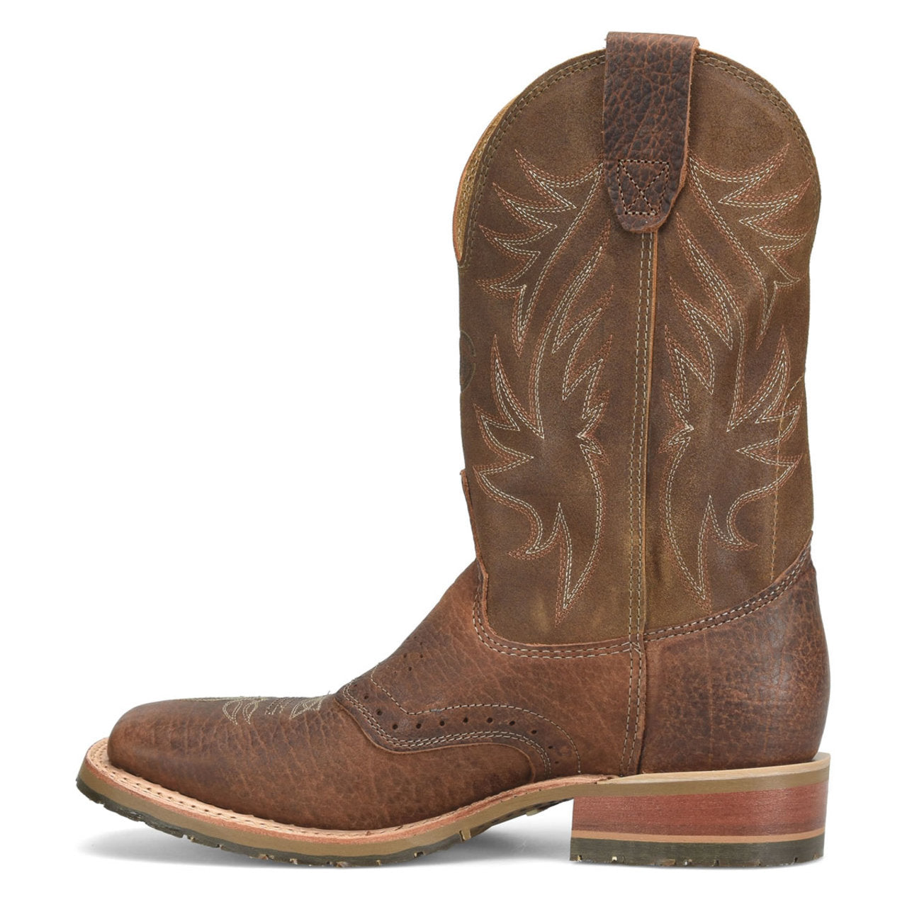 Double-H Boots Men's Dalton 11" Roper Soft Toe Boots, DH4655, Brown