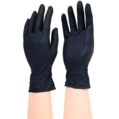 UMBO Niflex45 Nitrile Disposable Gloves, 5 mil, Black - H104 - Box of 100