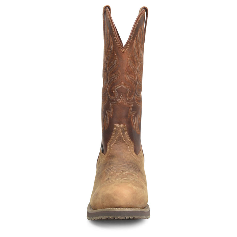 Double-H Men's Garza 12" Waterproof Western Composite Toe Boots, DH4159, Brown