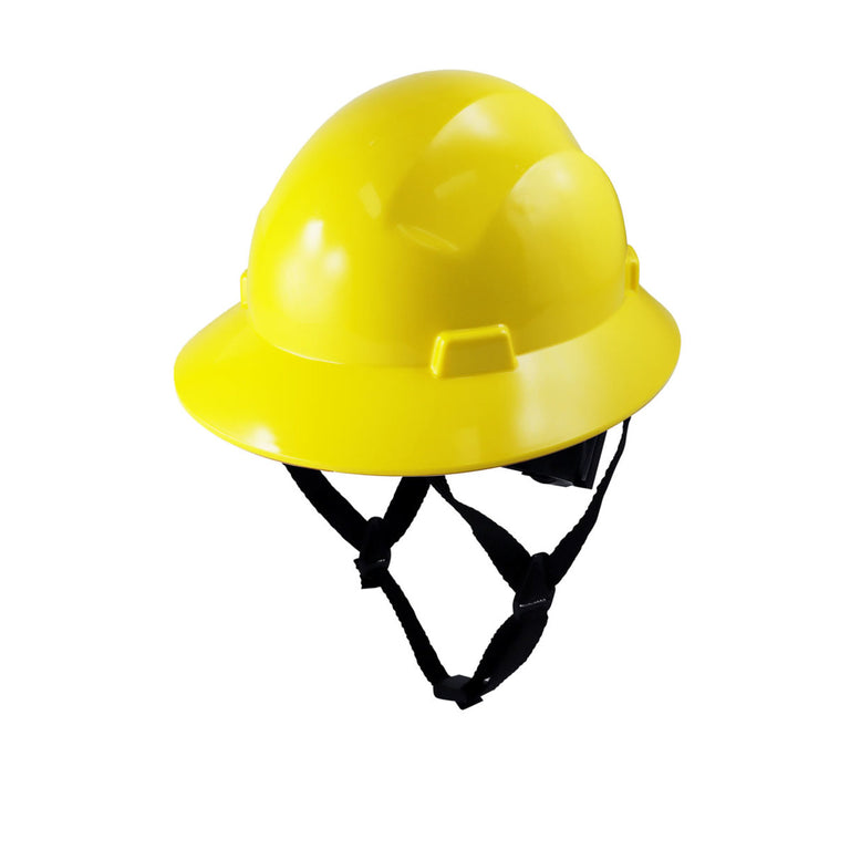 General Electric Non-Vented Full Brim Hard Hat 4-Point Ratchet Suspension - GH329