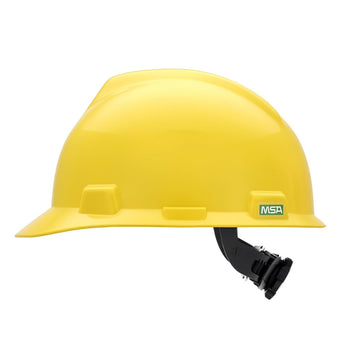 MSA Small V-Gard Cap Style Hard Hat Fas-Trac III Suspension - 477479 - Yellow