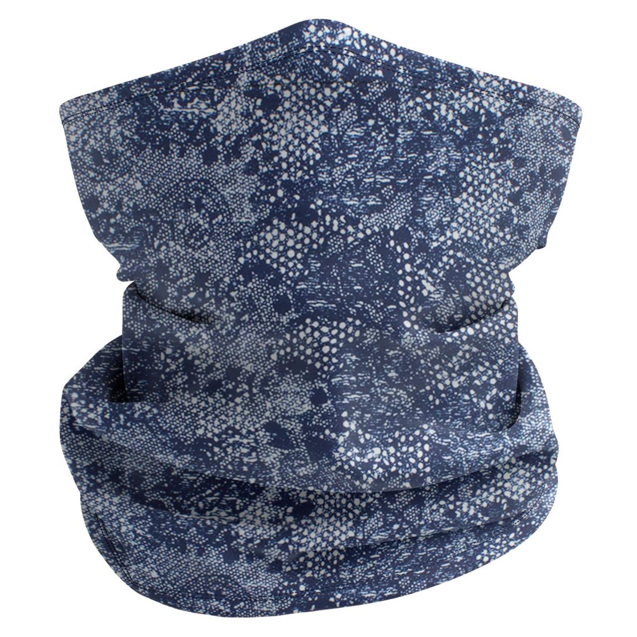 Rugged Blue Multipurpose Neck Gaiter Face Mask with Filter Pocket