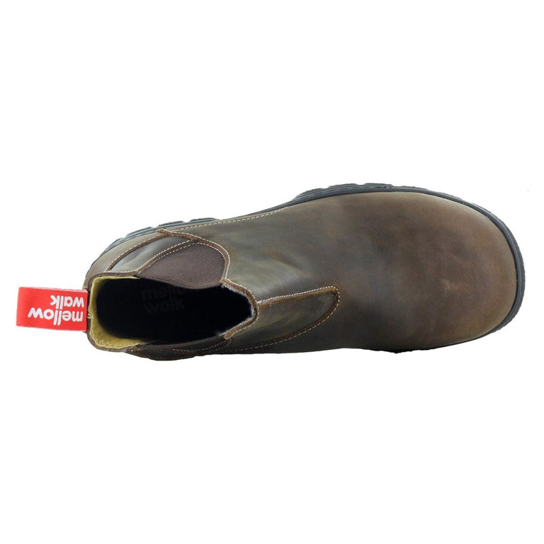 Mellow Walk Women's Maddy Slip-On EH Composite Toe Boots, 446128BRN, Brown