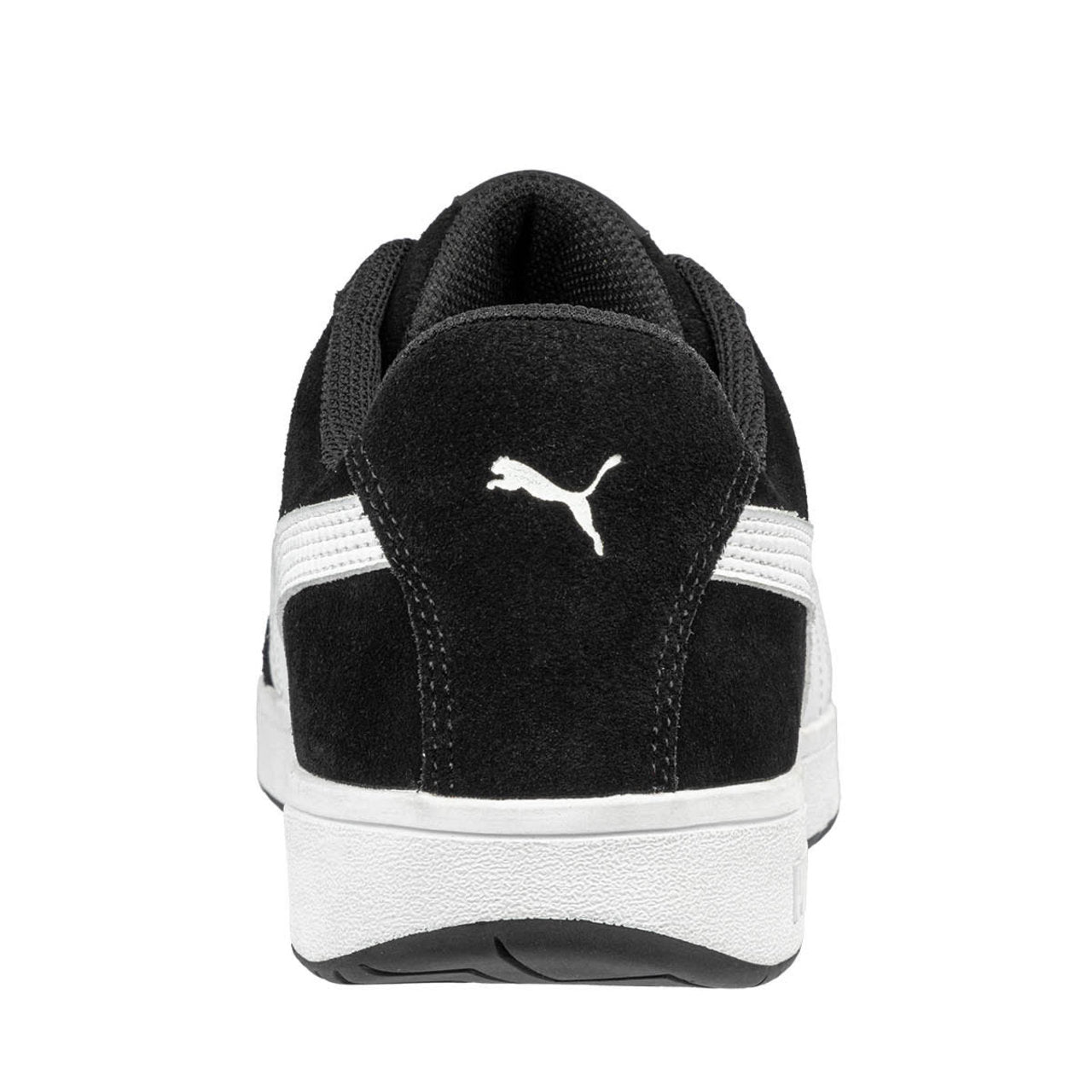 Puma Safety Women's Icon Suede Low EH Composite Toe Shoes, 640115, Black/White