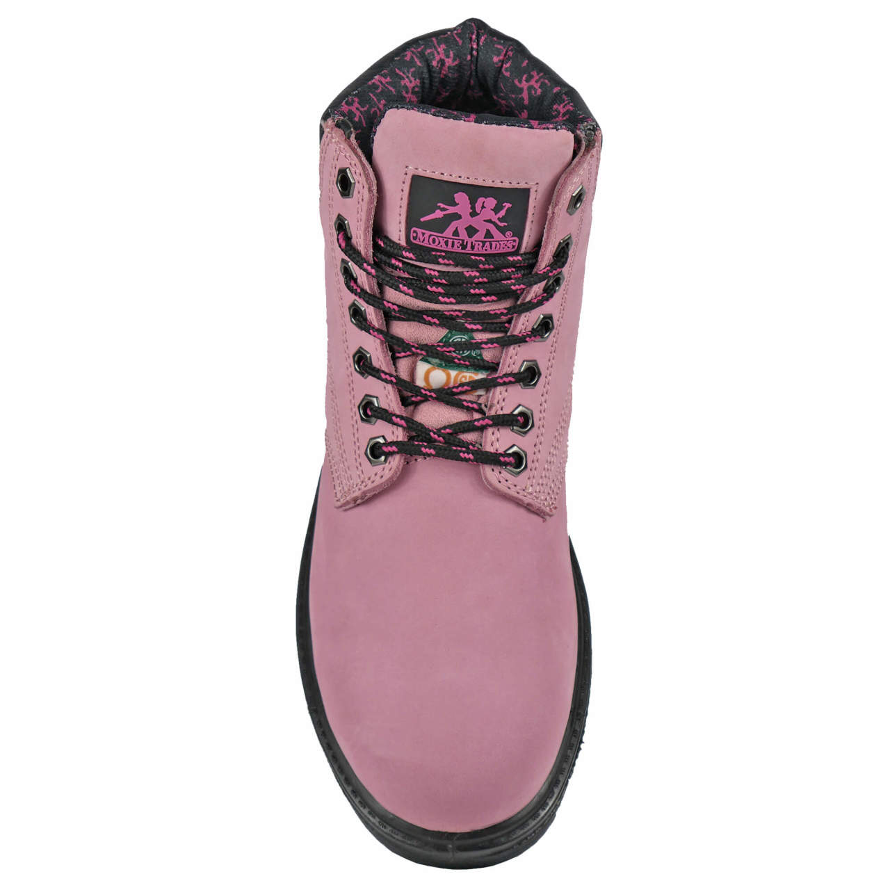 Moxie Trades Women's Alice 6" Pink Steel Toe Boots, MT50162, Pink