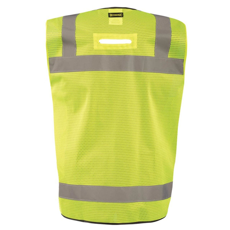 OccuNomix Type R Class 2 Hi-Vis Black Bottom Surveyor Safety Vest, LUX-LTGCSBK