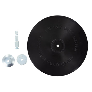 Eazypower 6" Black Rubber Back-Up Pad for Drills