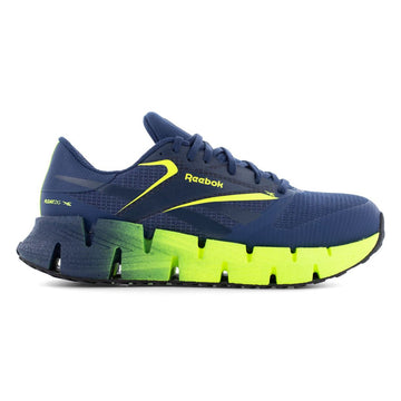 Reebok Men's FloatZig Athletic EH Composite Toe Work Shoes, Blue/Lime - RB3032