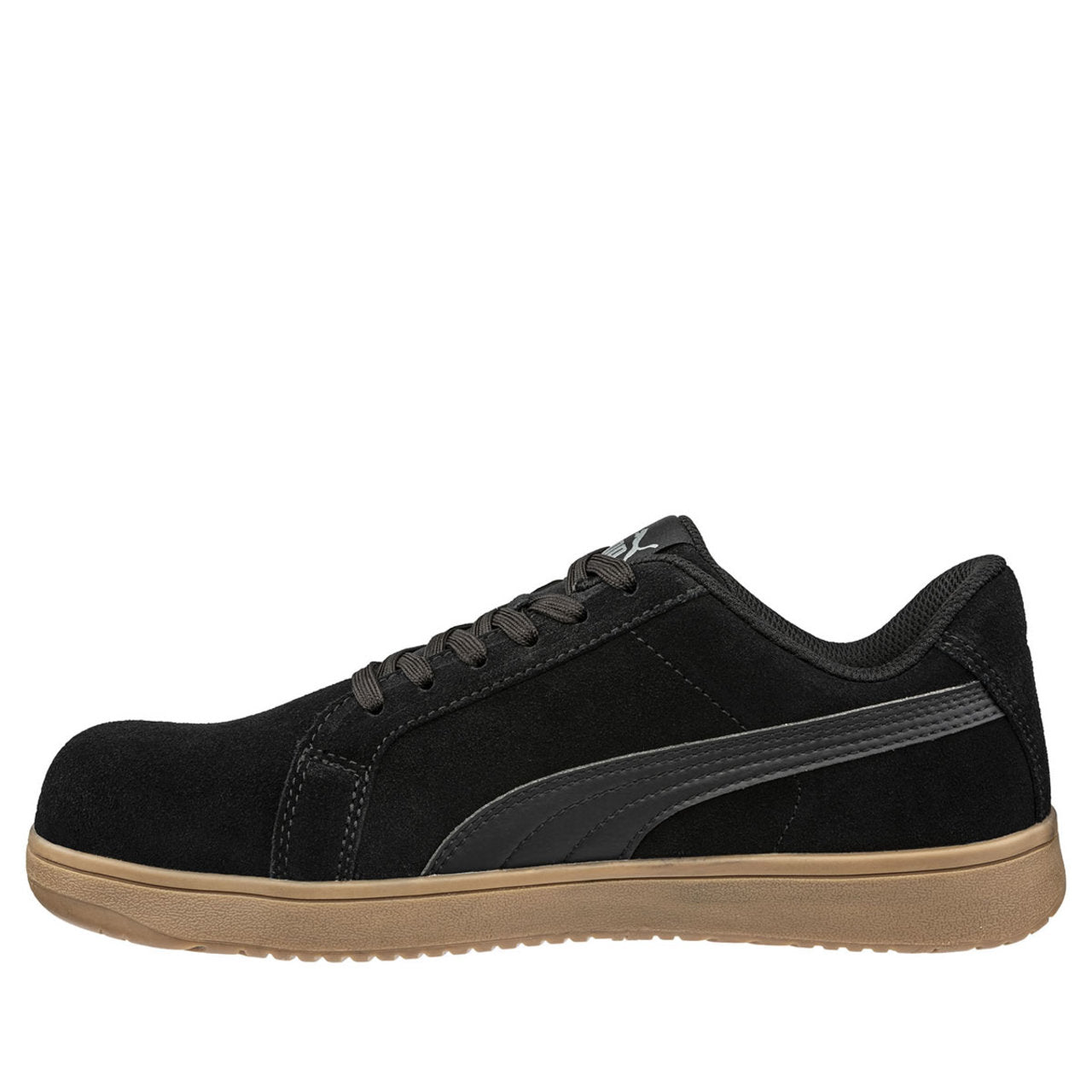 Puma Safety Women's Iconic Low EH Composite Toe Shoes, 640365, Black/Gum