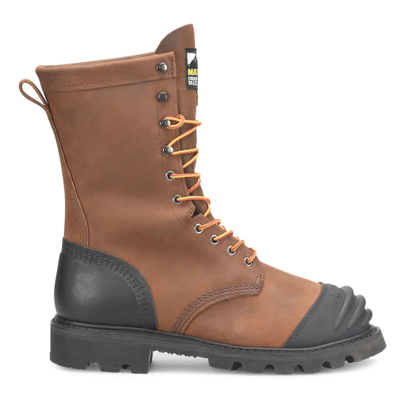 Matterhorn Men's 10" Waterproof Insulated EH Met-Guard Steel Toe Boots, MT910, Brown