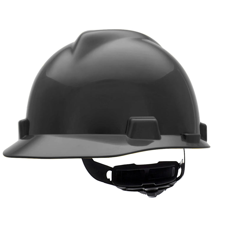 MSA V-Gard Cap Style Hard Hat Fas-Trac III Ratchet Suspension