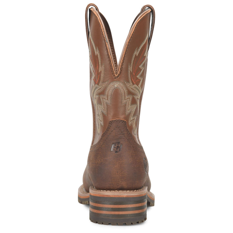 Double-H Boots Men's Carson 10" Roper Waterproof Composite Toe Boots, DH4161, Brown
