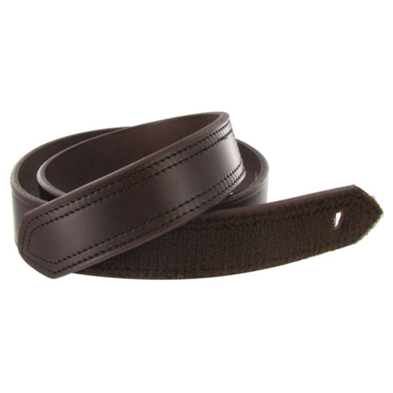 Boston Leather 1.5" Hook & Loop Tipped Leather Belt, USA Made - 6530