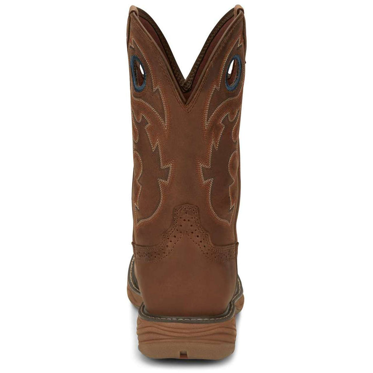 Justin Men's Rush 11" Waterproof EH Soft Toe Boots, SE4332, Brown