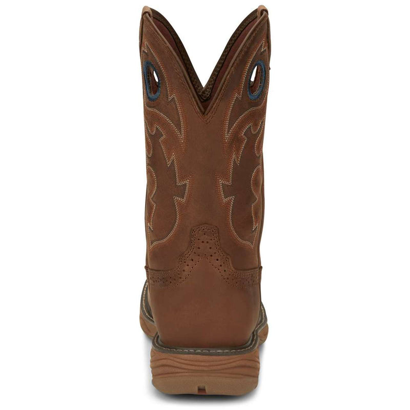 Justin Men's Rush 11" Waterproof EH Soft Toe Boots, SE4332, Brown