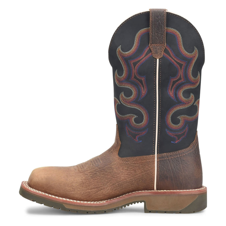 Double-H Boots Men's Belgrade 12" Roper EH Composite Toe Boots, DH6140, Brown