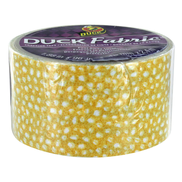 Duck Tape Yellow Speckled Dot Fabric Crafting Tape - 281613