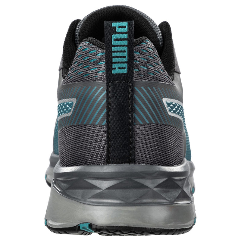Puma Safety Women's Fuse Knit Low 2.0 Grey & Blue EH Composite Toe Shoes - 643905