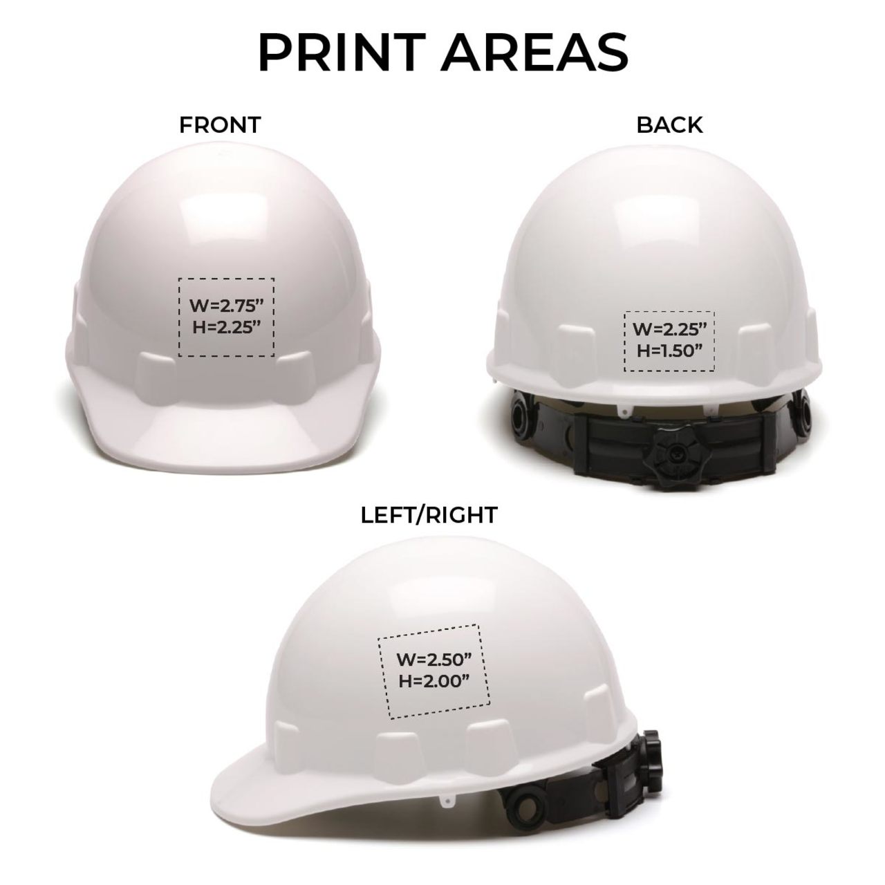 Custom Pyramex SL Series Sleek Shell Cap Style Hard Hat, 4-Point Ratchet Suspension, 12 Pack