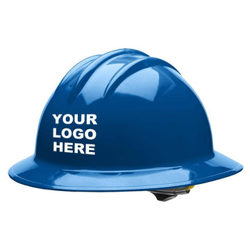 Custom Bullard C33 Full Brim Hard Hat, 6-Point Ratchet Suspension