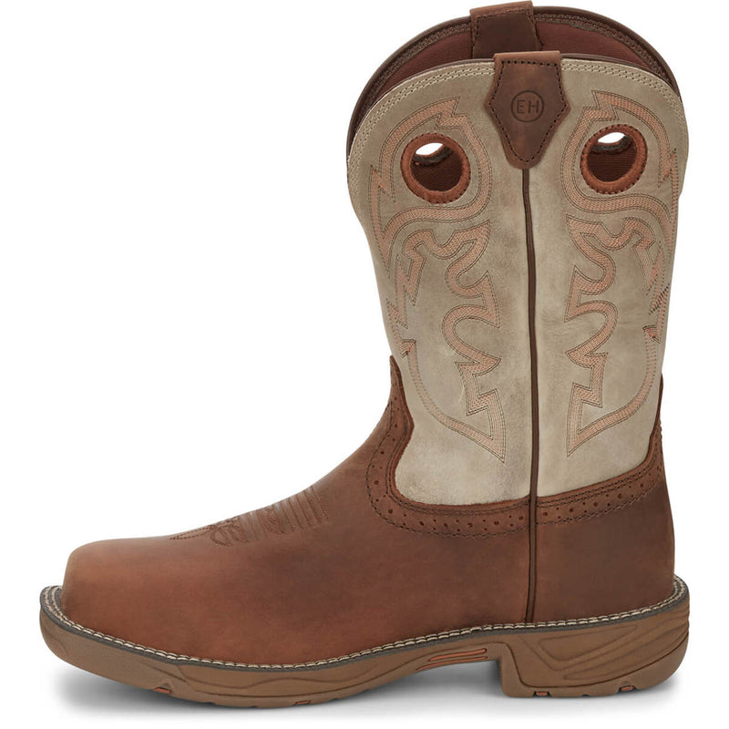 Justin Men's Rush 11" Waterproof EH Composite Toe Boots, WK4338, Tan