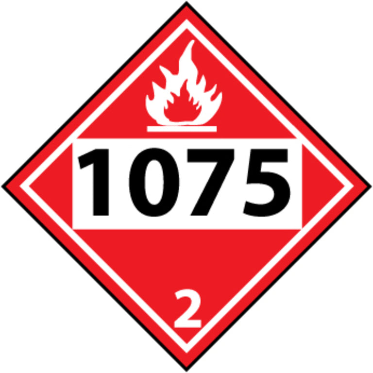 Four Digit 1075, 10.75 x 10.75, Rigid Plastic Placard