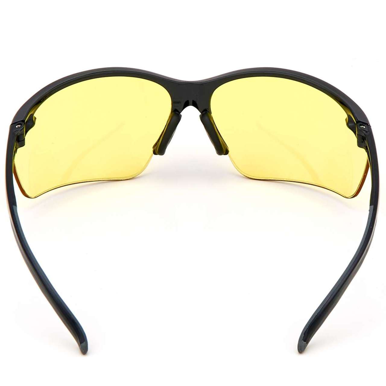 MSA Pyrenees Safety Glasses, Amber Anti-Fog Lens, Black Frame - 10033740