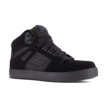 DC Work Crew Men's Pure EH Composite Toe High-Top Shoes, DC60206, Black/Dark Grey