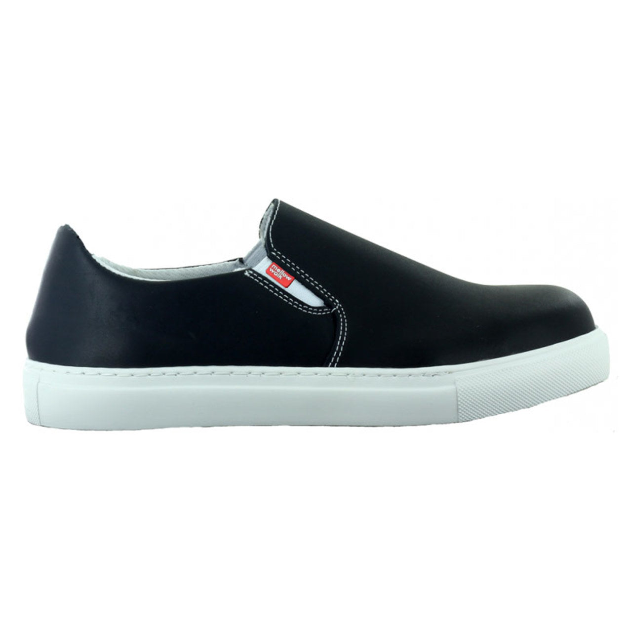 Mellow Walk Women's Jessica Slip-On SD Steel Toe Shoes, 482072, Black