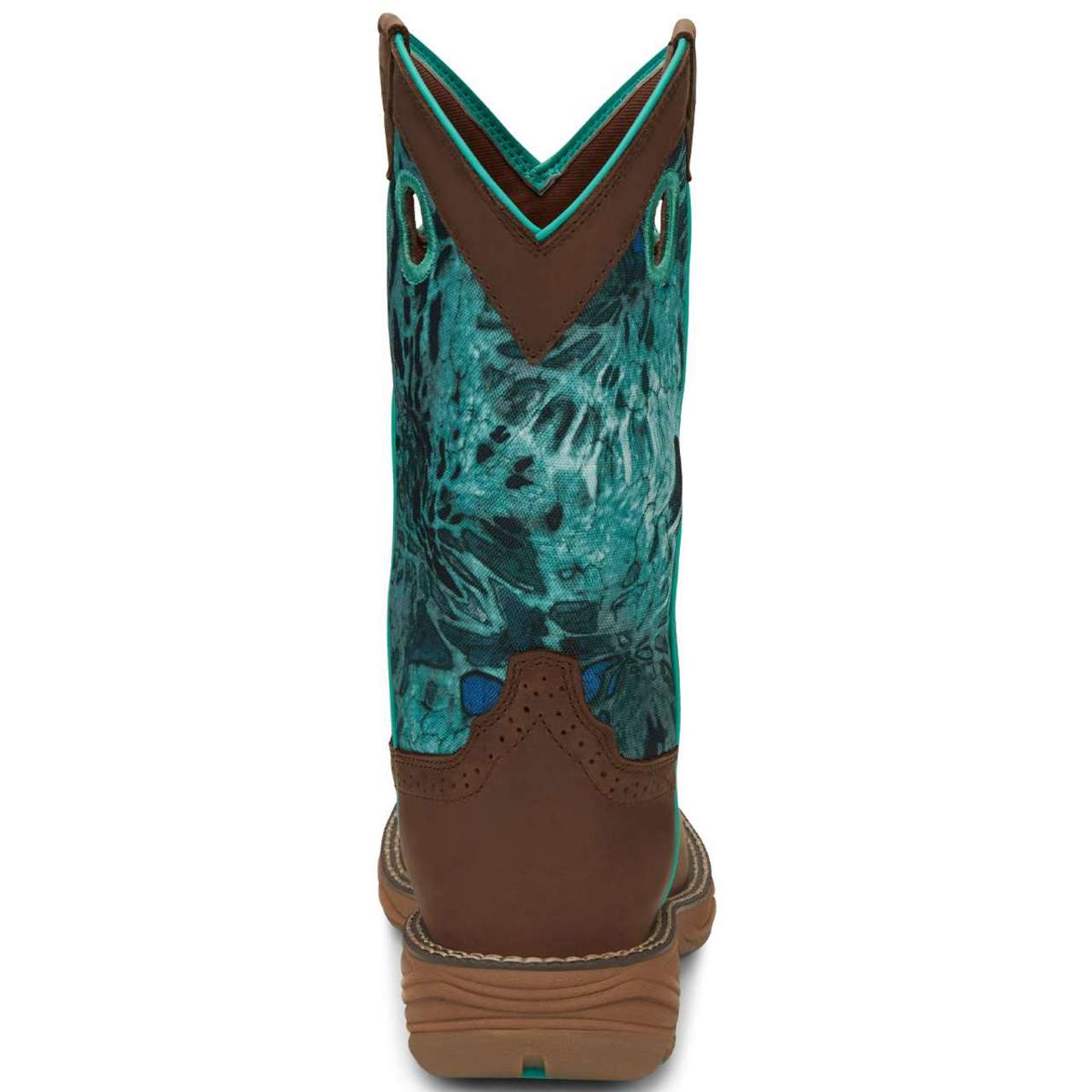 Justin Women's Stampede Rush 11" Waterproof EH Soft Toe Boots, SE4355, Brown