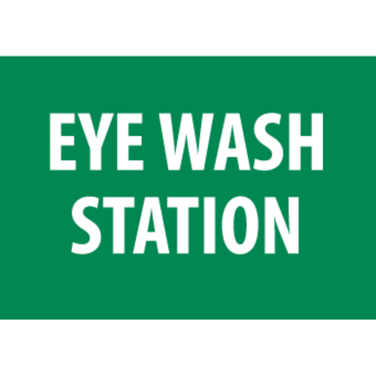 Eye Wash Station, 7x10, Rigid Plastic Sign