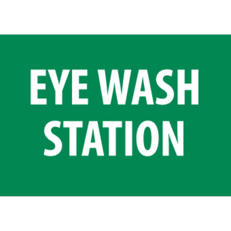 Eye Wash Station, 7x10, Rigid Plastic Sign