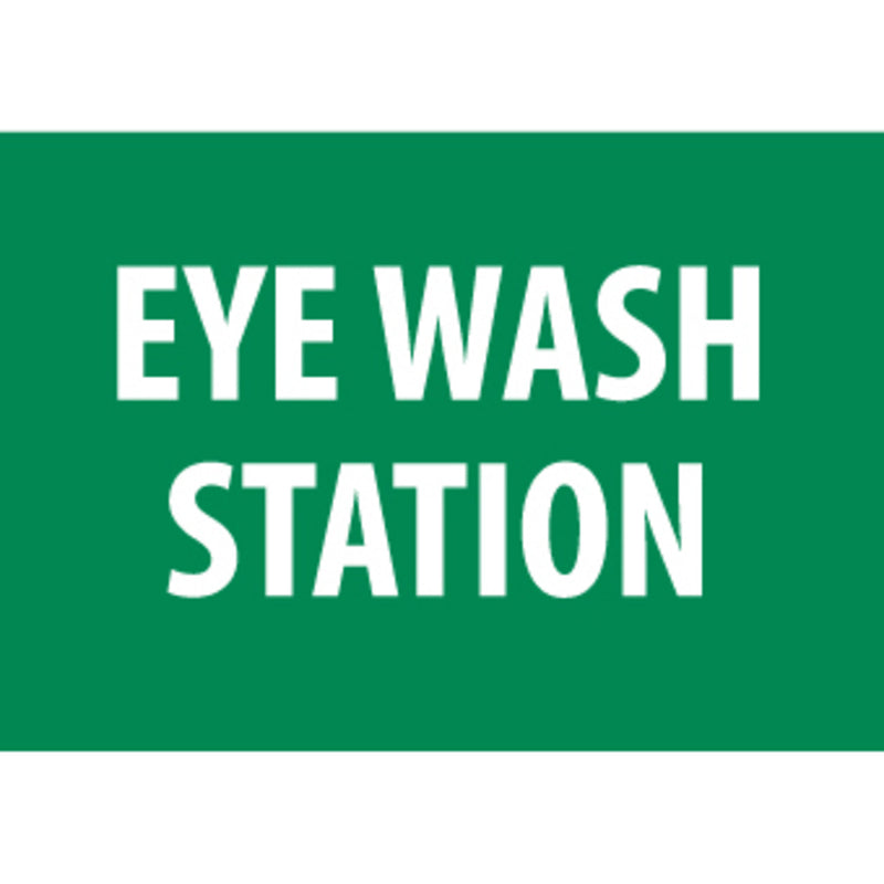 Eye Wash Station, 7x10, Rigid Plastic Sign