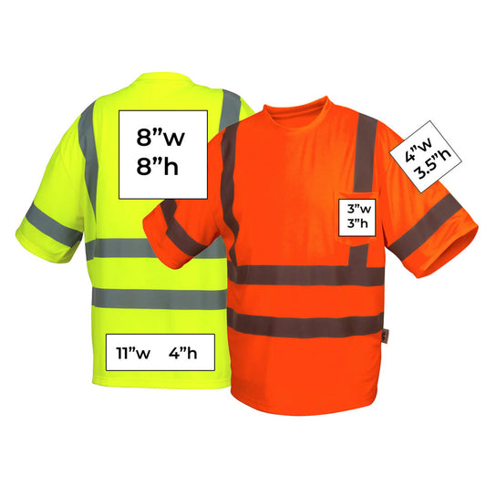 Custom Pyramex RTS34 Type R Class 3 High-Vis Short Sleeve T-Shirt