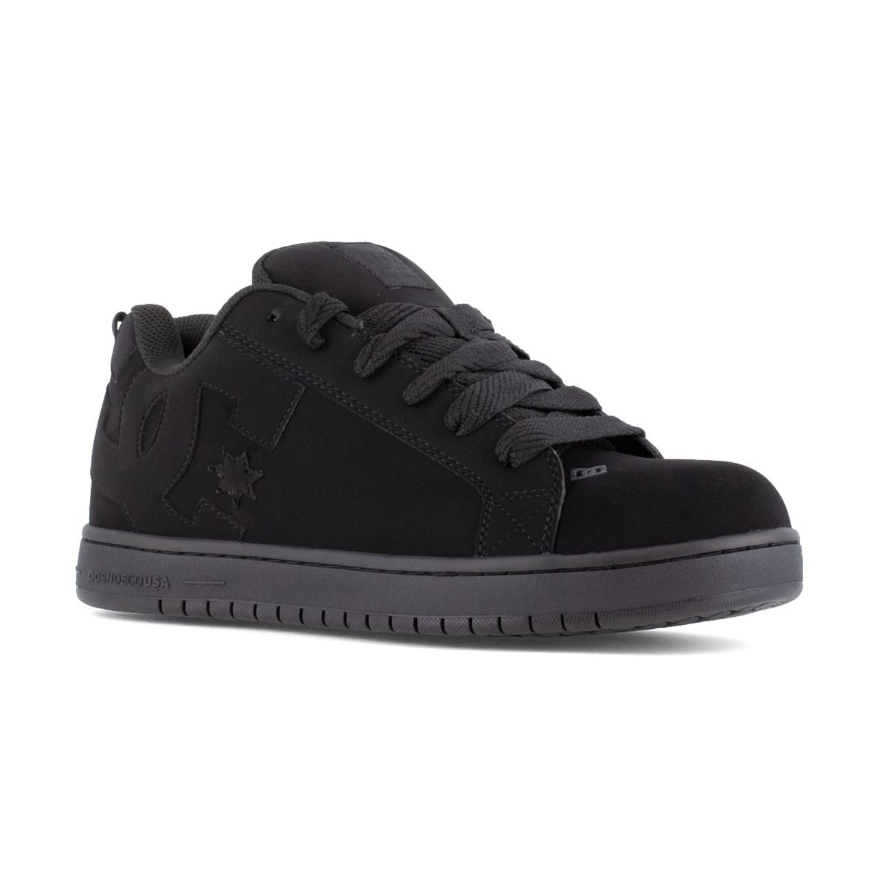 dc'sブラック DC Work Crew Men's Court Graffik Slip Resistant ESD Composite Toe