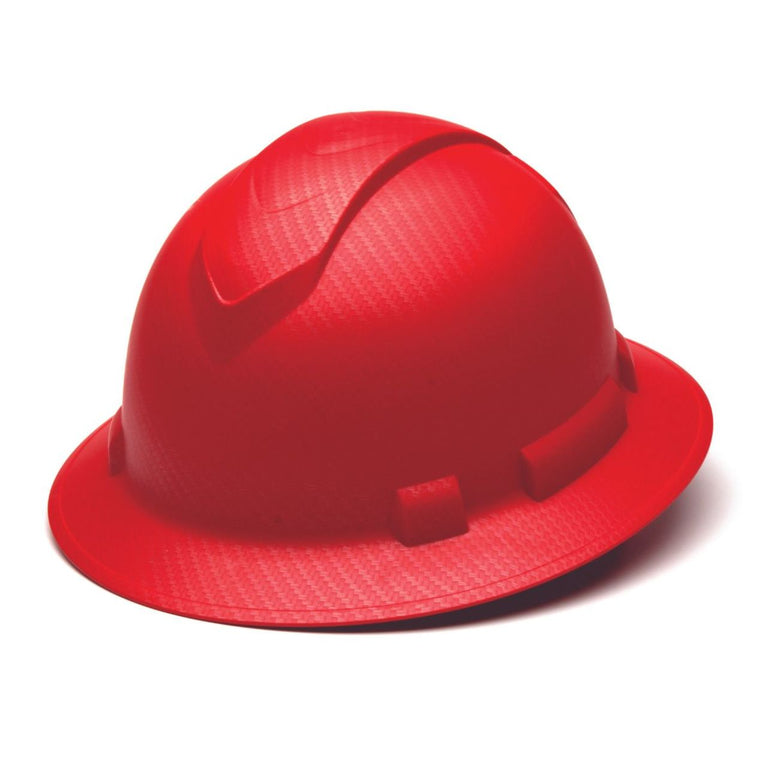 Pyramex Ridgeline Full Brim Hard Hat 4-Point Ratchet Suspension