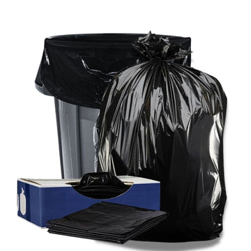 20-30 Gallon Trash Bags - Black, 100 Bags - 2 Mil