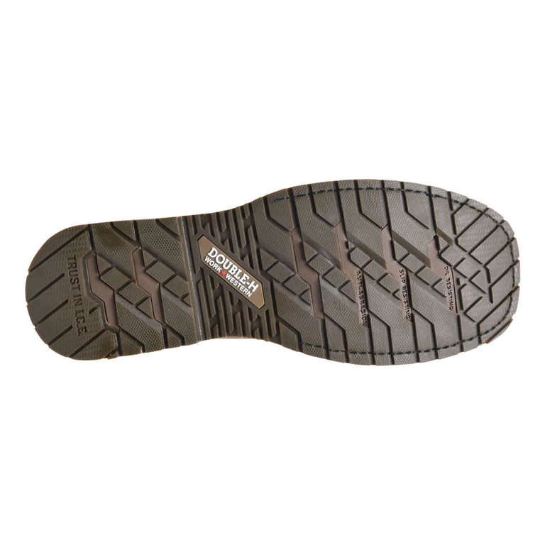 Double-H Boots Men's Belgrade 12" Roper EH Composite Toe Boots, DH6140, Brown