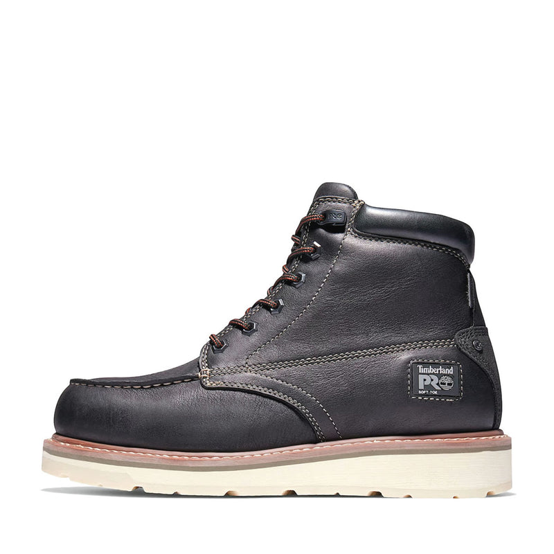 Timberland PRO Men's Gridworks 6" Waterproof EH Soft Toe Work Boots, TB1A29UP0011, Black