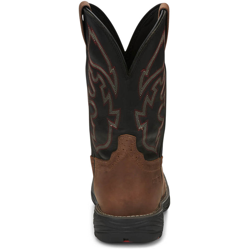 Justin Men's Rush 11" Waterproof EH Nano Composite Toe Boots, WK4337, Tan