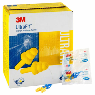 3M E-A-R UltraFit Corded Earplugs - 340-4004 - 100 Pair