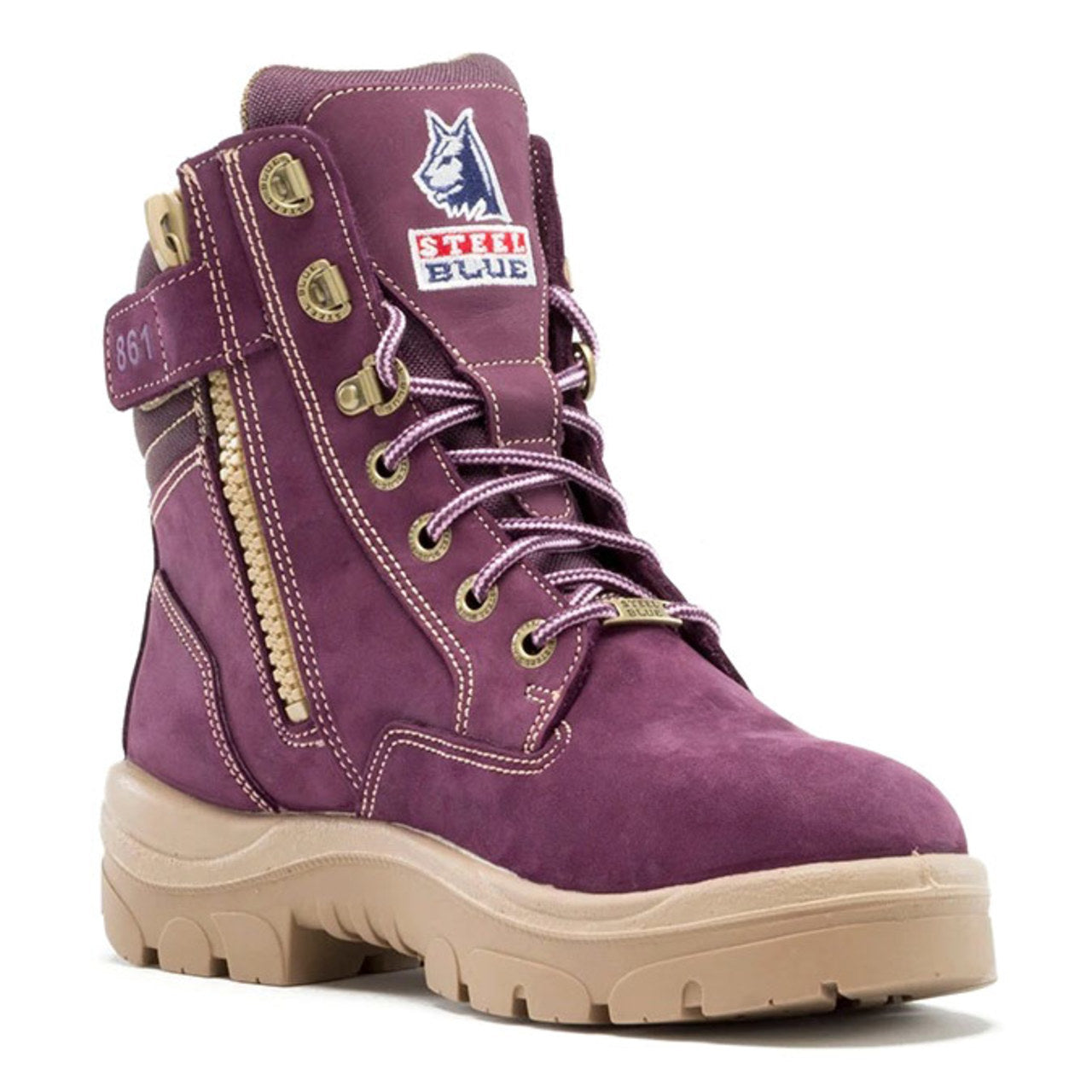 Steel Blue Ladies Southern Cross 6" Zip EH Steel Toe Boots, 892861, Purple