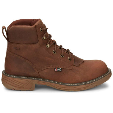 Justin Men's Rush 6" Waterproof EH Soft Toe Boots, SE465, Brown