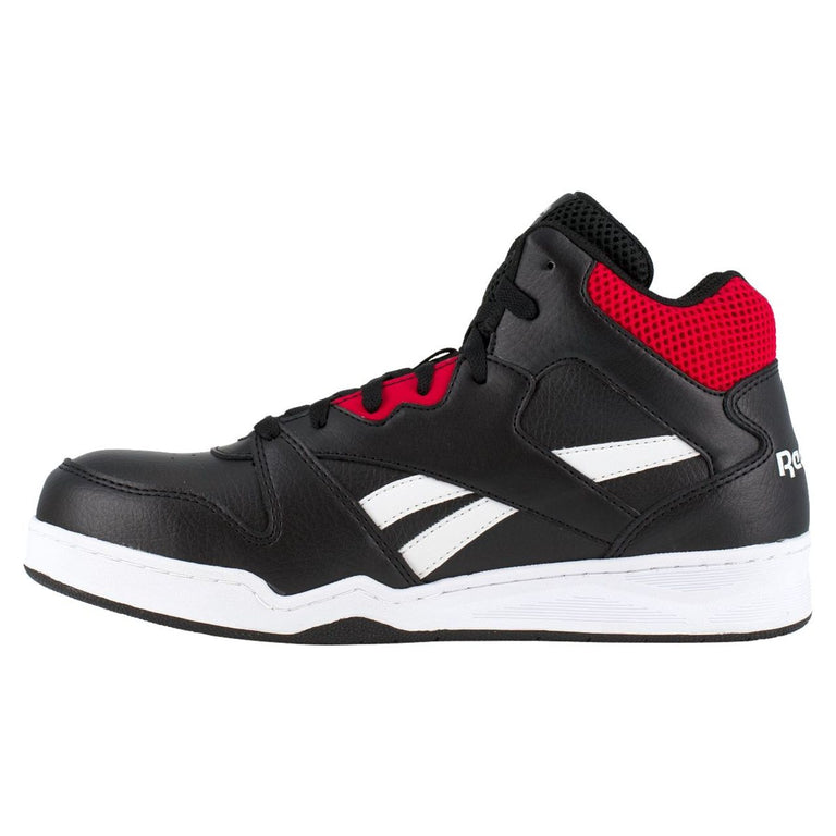 ReeReebok Men's Work EH Composite Toe Sneakers, Black/Red, RB4132