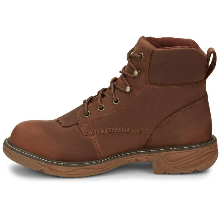 Justin Men's Rush 6" Waterproof EH Soft Toe Boots, SE465, Brown